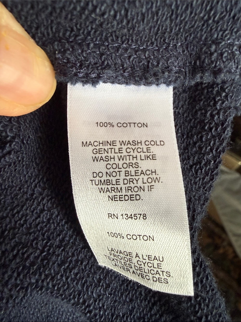Vineyard Vines Dark Blue Quarter-Zip Pullover - Picture 7 of 7
